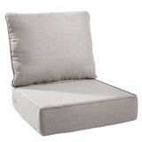 1 Set Outdoor Cushion, High Back and Deep Seating, 6" H x 24" W x 24" D - Belord