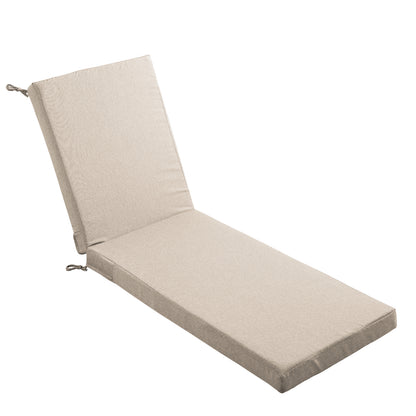 Belord Patio Chaise Lounge Cushion, 72x22x3.5 Inch Outdoor Lounge Chair Pad with Removable Cover, Waterproof, 28D Foam