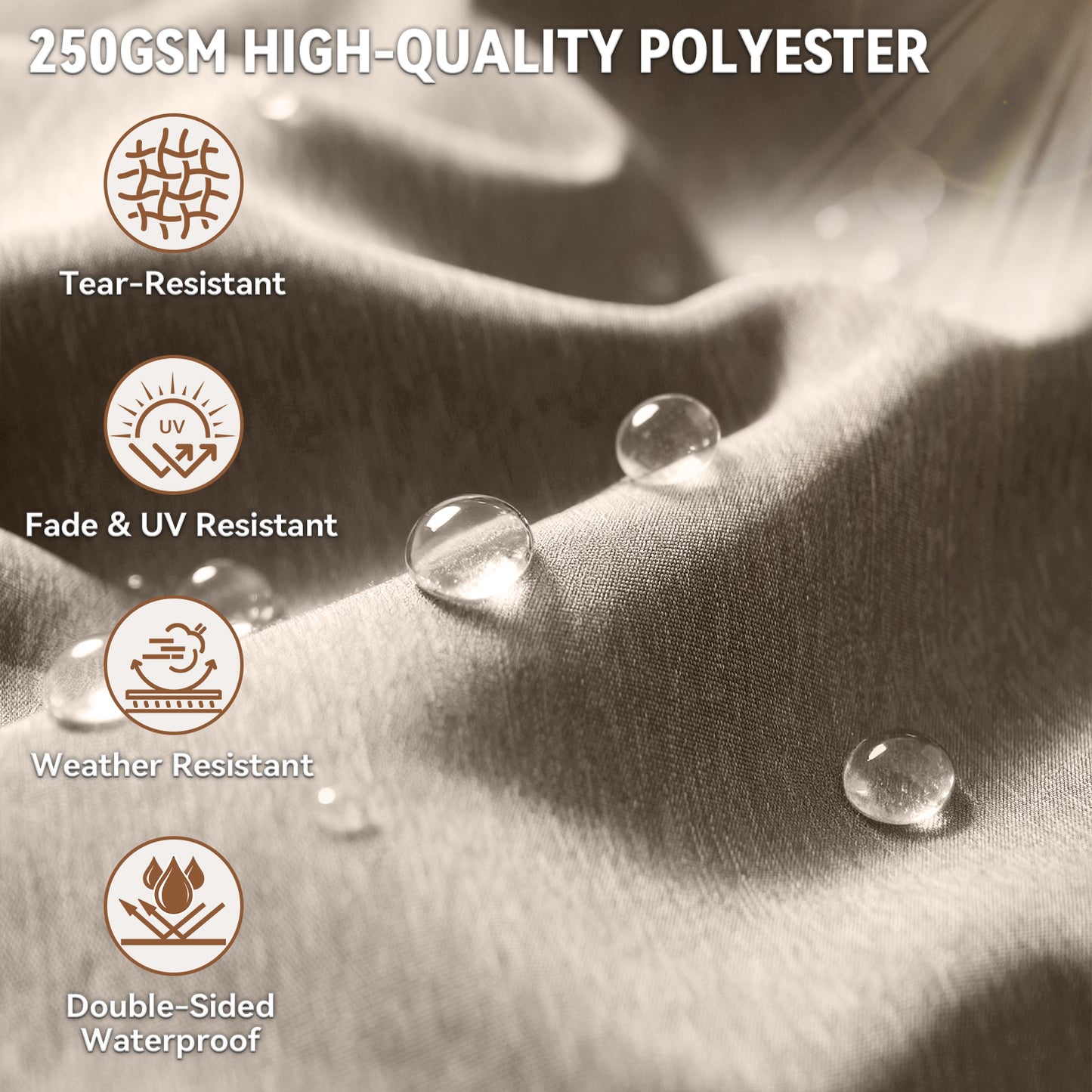 Belord Patio Chaise Lounge Cushion, 72x22x3.5 Inch Outdoor Lounge Chair Pad with Removable Cover, Waterproof, 28D Foam