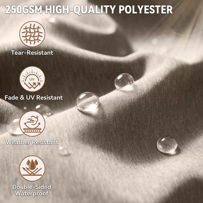 Belord Patio Chaise Lounge Cushion, 72x22x3.5 Inch Outdoor Lounge Chair Pad with Removable Cover, Waterproof, 28D Foam