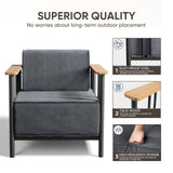 Luxury 2-Piece Patio Set – 10" Thick Cushions & Weatherproof Design, BINGLI - Belord