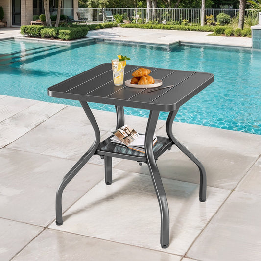 Black Iron Side Table
