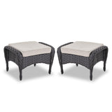 Outdoor Wicker Ottoman, NDS Series - Belord