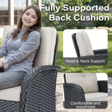 Save 50% - Swivel Glider Chairs Set with Side Table, NDS Series - Belord