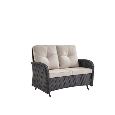 Outdoor Wicker Glider Loveseat, NDS Series - Belord