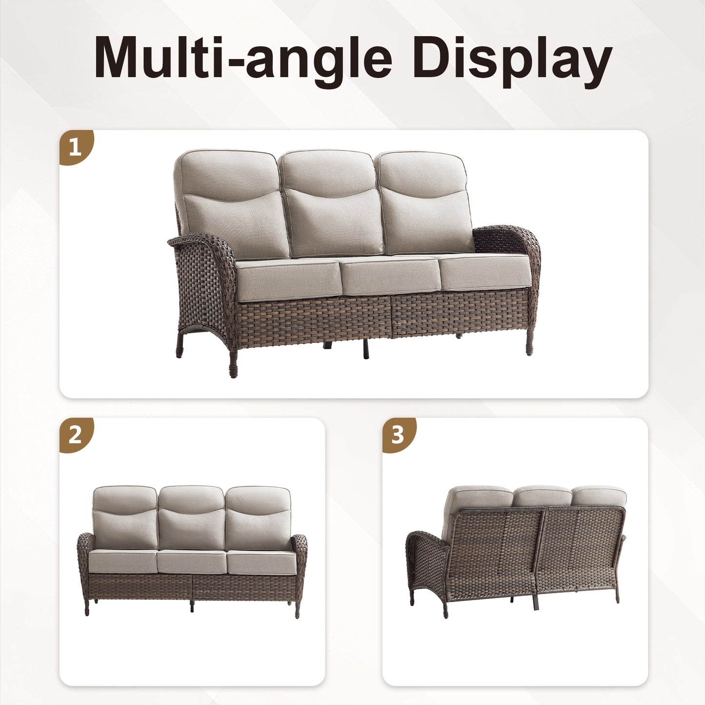 Premium 9-Piece Wicker Patio Set with Fire Pit Table – Resort-Style Comfort for Patio & Deck, ND Series - Belord