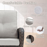 Patio Single PE Wicker Rocking Chair with Thick Cushions, NDS Series - Belord