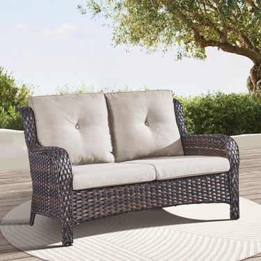 Outdoor PE Rattan Loveseat, NTC Series - Belord