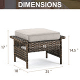Save 50% - Outdoor Ottoman, SS Series - Belord