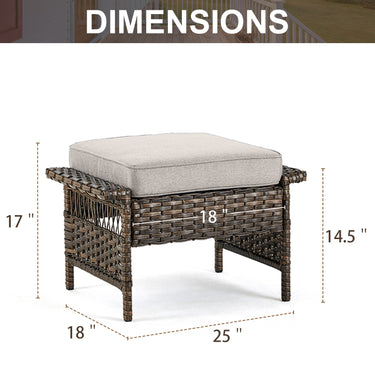 Save 50% - Outdoor Ottoman, SS Series - Belord