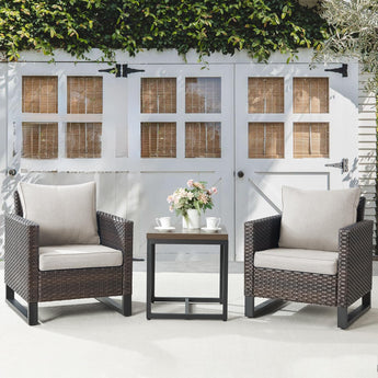Patio Chairs Set with Side Table, GRS Series - Belord