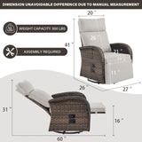 Premium Dual-Adjust Swivel Chaise - Patio Recliner with Customizable Backrest & Footrest, Luxury All-Weather Wicker - Belord