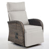 Premium Dual-Adjust Swivel Chaise - Patio Recliner with Customizable Backrest & Footrest, Luxury All-Weather Wicker - Belord