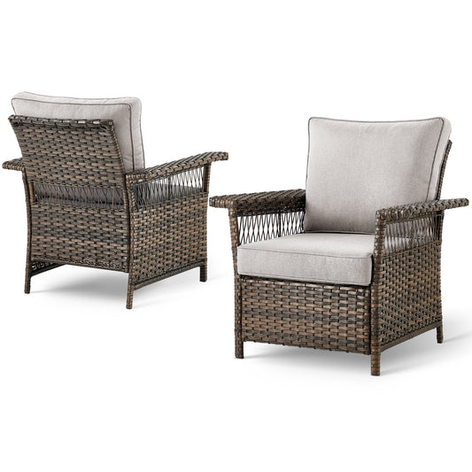 Outdoor 5" Wide Armrest Patio Chair, SS Series