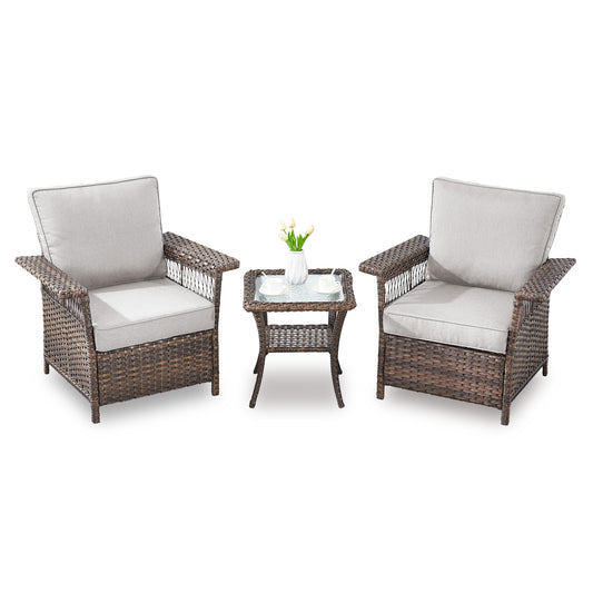 Patio Chairs Set with Side Table, SS Series