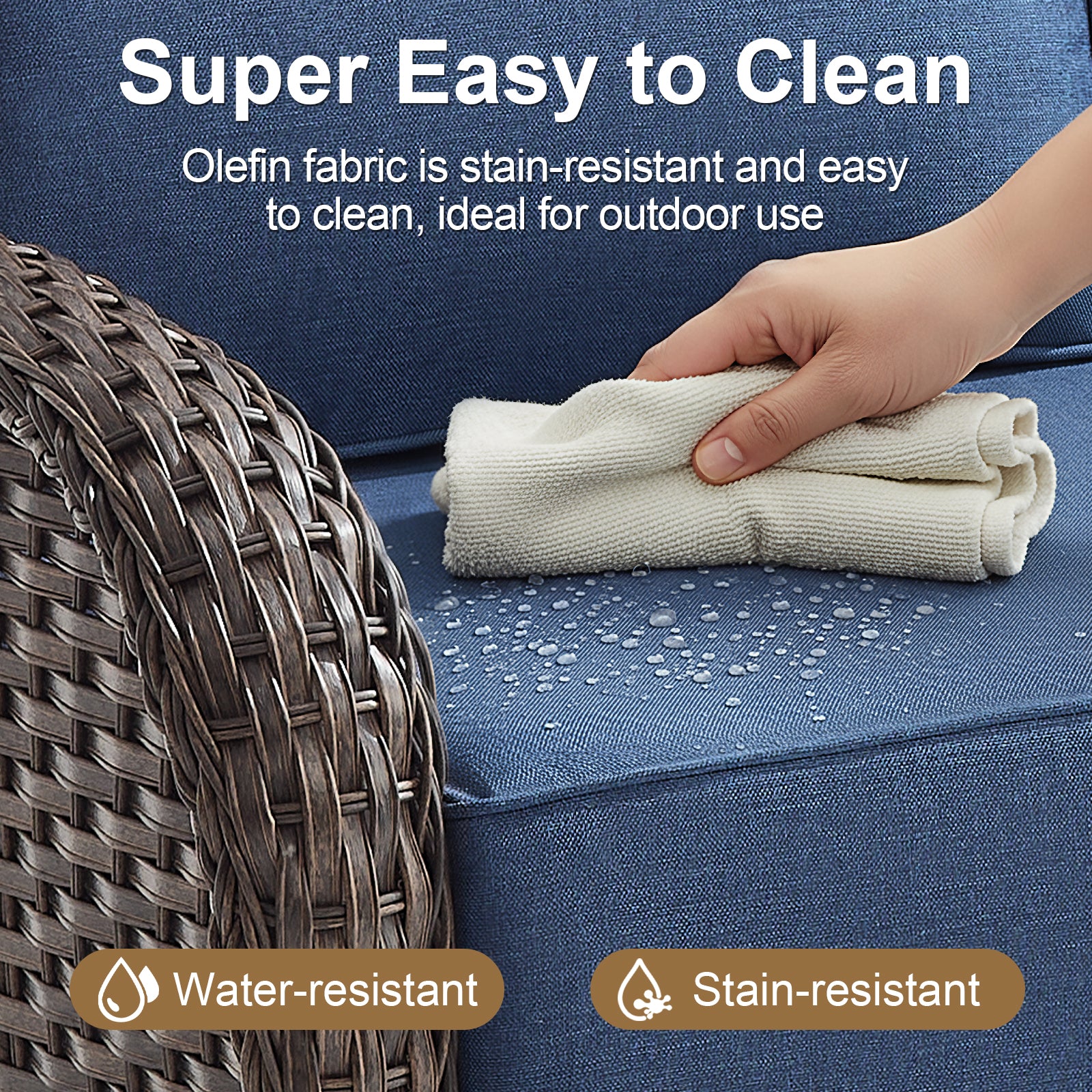 Premium 10-Piece Patio Furniture Set with Metal Fire Pit Table – High-Back Seating for Backyard Living, ND Series - Belord