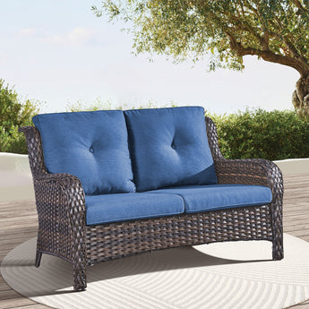 Outdoor PE Rattan Loveseat, NTC Series - Belord