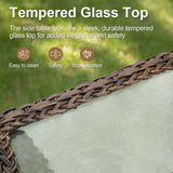 Grand 8-Piece Patio Furniture Set – Sofa & Swivel Rockers, 6" Cushions, Built for Garden Gatherings & Parties, ND Series - Belord