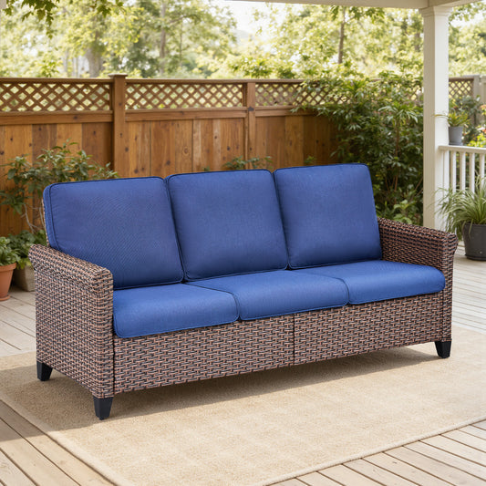 HLC Series: 3-Seat Patio Sofa with 3.9" Deep Seat Cushion, HLC Series