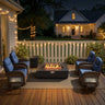 Upgraded 7-Piece Swivel Chair Patio Set with Split Fire Pit Table – Built for Social Summer Nights, ND Series - Belord