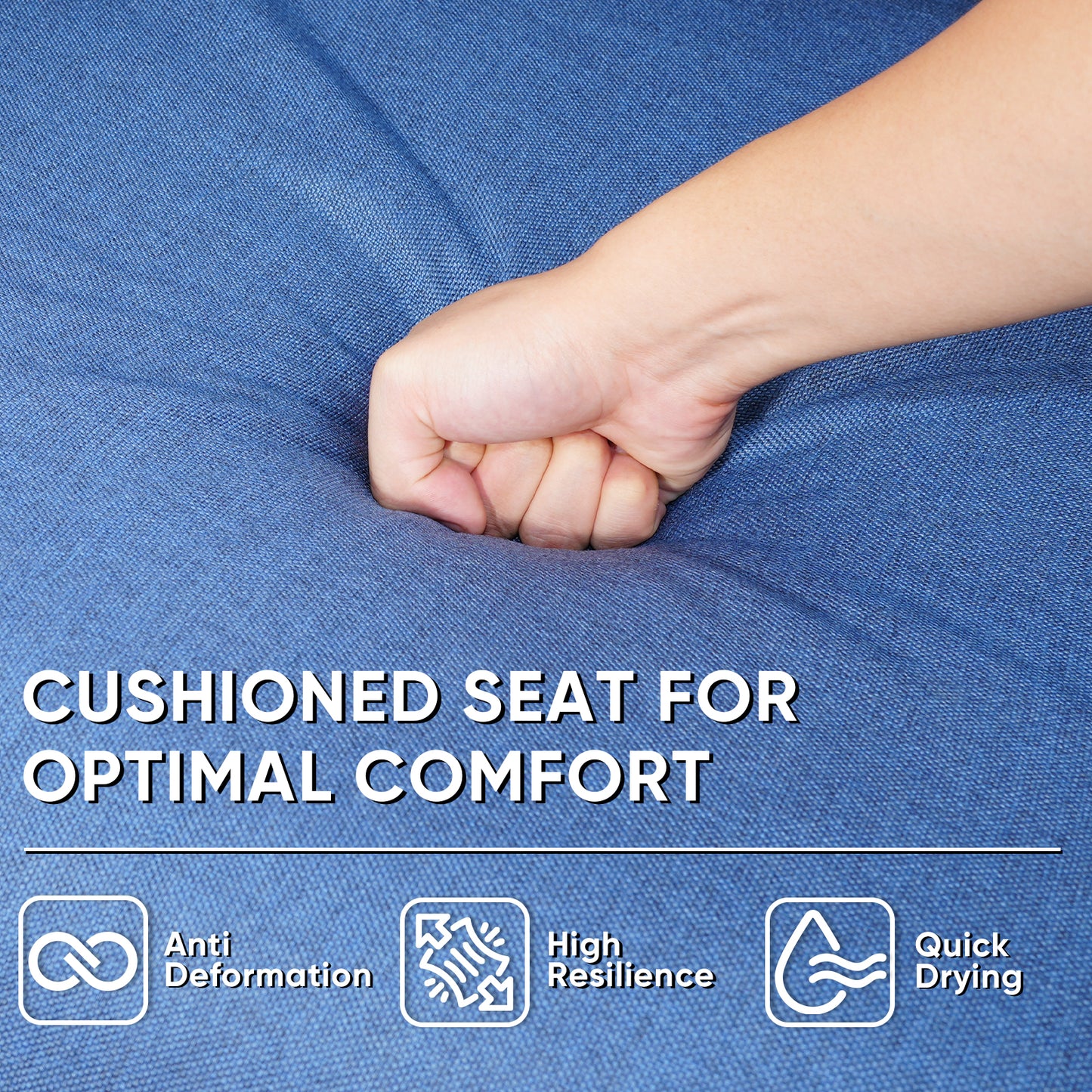 4-Piece Outdoor Conversation Set with Rectangular Fire Table, Sofa & Swivel Chairs, NTC Series