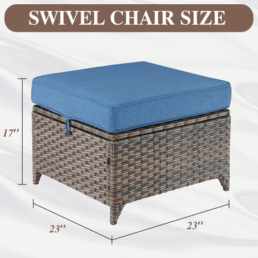 Outdoor Ottoman, DAR Series - Belord