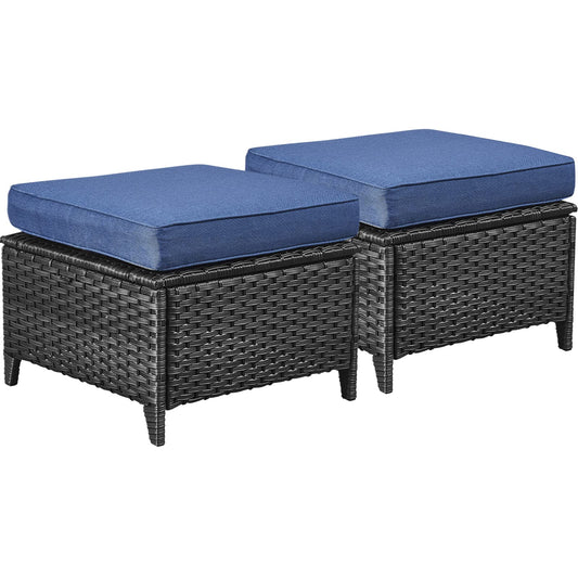 Outdoor PE Rattan Ottoman, NTC Series