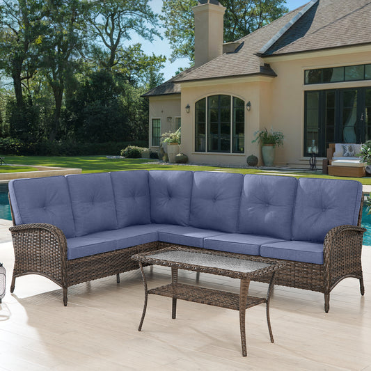 7-Piece Large Sectional Set with Coffee Table, NDS Series