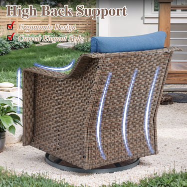 Outdoor Swivel Glider Chairs, DAR Series - Belord