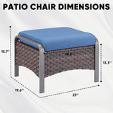 Save 50% - Outdoor Ottoman, HW Series - Belord