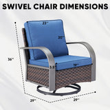 Outdoor Swivel Glider Chairs, HW Series - Belord