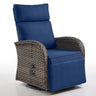 Premium Dual-Adjust Swivel Chaise - Patio Recliner with Customizable Backrest & Footrest, Luxury All-Weather Wicker - Belord