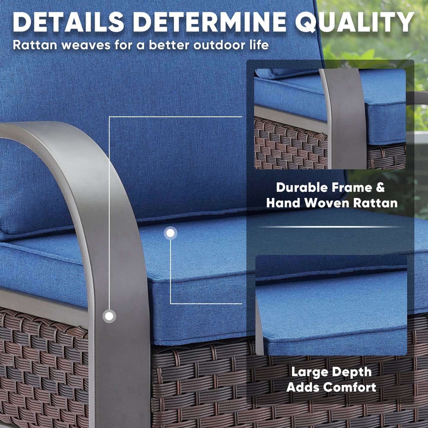 Outdoor Patio Chairs, HW Series