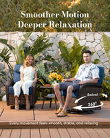 Ultimate 11-Piece Luxury Patio Furniture Set – Dual Sofas, Swivel Rockers & Coffee Table for Resort-Style Living, ND Series - Belord