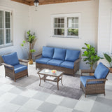 Sofa Set with Patio Chairs and Coffee Table, SS Series - Belord