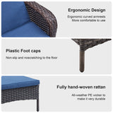 2-PC Outdoor Poolside 5-Position Adjustable Chaise Longue, NTC Series - Belord