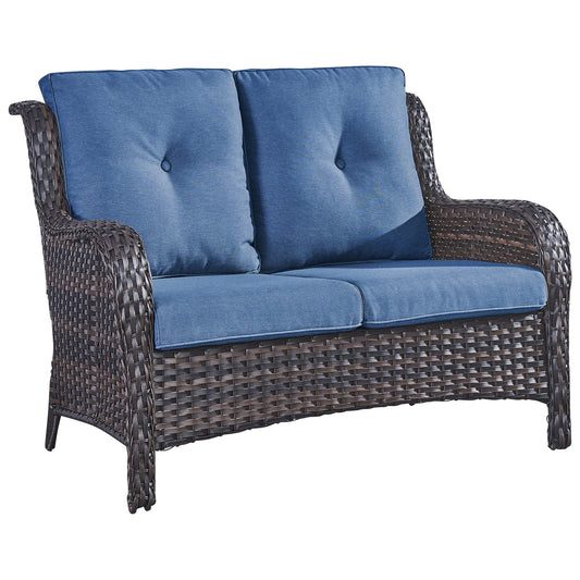 Outdoor PE Rattan Loveseat, NTC Series