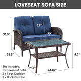 Loveseat Set with Coffee Table, NDS Series - Belord