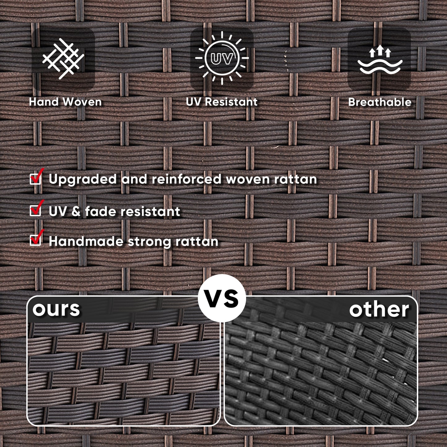 Outdoor Patio Chairs, HW Series