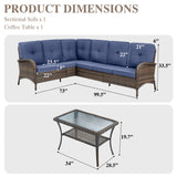 7-Piece Large Sectional Set with Coffee Table, NDS Series - Belord