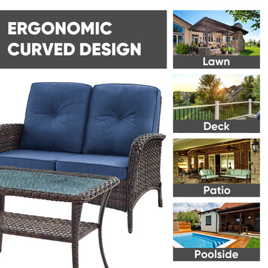 Loveseat Set with Coffee Table, NDS Series - Belord