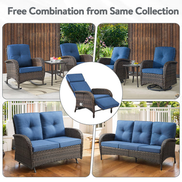 Outdoor 108° to 155° Adjustable Chaise Longue 1 PC, NDS Series - Belord