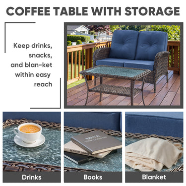 Loveseat Set with Coffee Table, NDS Series - Belord