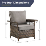 Save 50% - Outdoor 5" Wide Armrest Patio Chair, SS Series - Belord