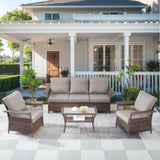Sofa Set with Patio Chairs and Coffee Table, SS Series - Belord