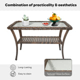 Outdoor Wicker Coffee Table, NDS Series - Belord