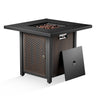 Iron Fire Pit Table with Lid - Belord