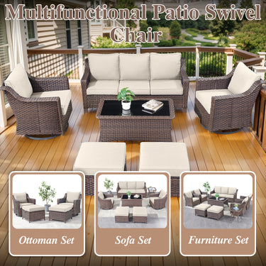 Outdoor Swivel Glider Chairs, DAR Series - Belord
