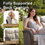 Luxury 10-Piece Patio Set – Sofa & Swivel Chairs with Ottomans, Hand-Woven All-Weather Wicker for Backyard Hosting, ND Series - Belord