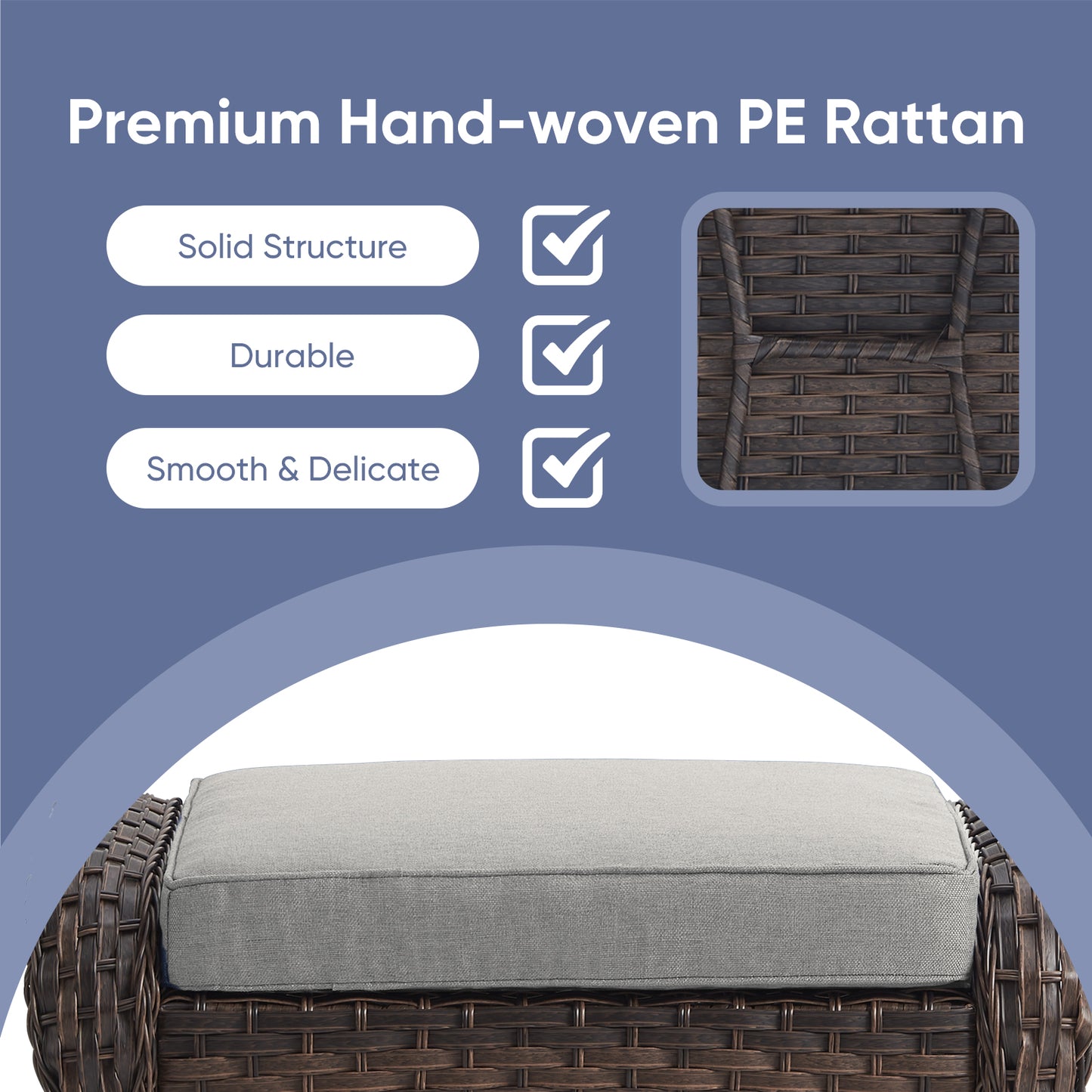 Premium 10-Piece Patio Furniture Set with Metal Fire Pit Table – High-Back Seating for Backyard Living, ND Series - Belord